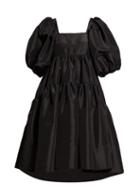 Matchesfashion.com Cecilie Bahnsen - Ami Bow Embellished Faille Mini Dress - Womens - Black