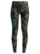 Matchesfashion.com The Upside - Jade Floral Print Leggings - Womens - Black Multi
