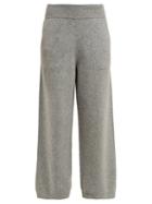 Matchesfashion.com Barrie - Wide Leg Cashmere Track Pants - Womens - Grey