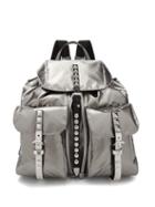 Matchesfashion.com Prada - Vela Laminated Nylon Backpack - Womens - Silver
