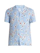 120 Lino Floral-print Linen Shirt