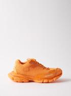 Balenciaga - Track.3 Mesh And Faux-leather Trainers - Mens - Orange
