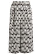 Issey Miyake Facet Wide-leg Geometric Bonded-appliqu Culottes