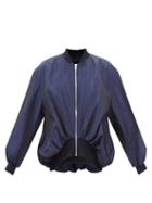 Noir Kei Ninomiya - Oversized Taffeta Bomber Jacket - Womens - Blue