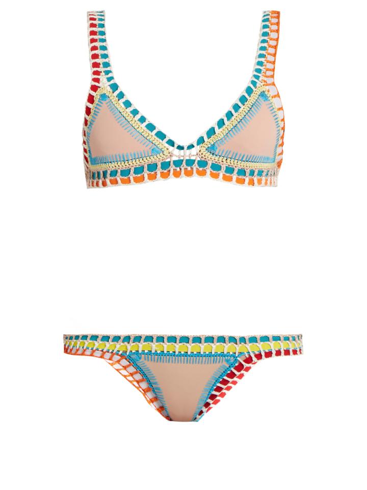 Kiini Luna Crochet-trimmed Triangle Bikini