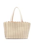 Matchesfashion.com Paco Rabanne - Pacoio Leather-chainmail Tote Bag - Womens - Beige