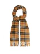 Matchesfashion.com Burberry - Vintage Check Brushed-cashmere Scarf - Womens - Beige Multi