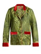Matchesfashion.com F.r.s - For Restless Sleepers - Ade Tahitian Jungle Print Silk Twill Shirt - Womens - Green Print