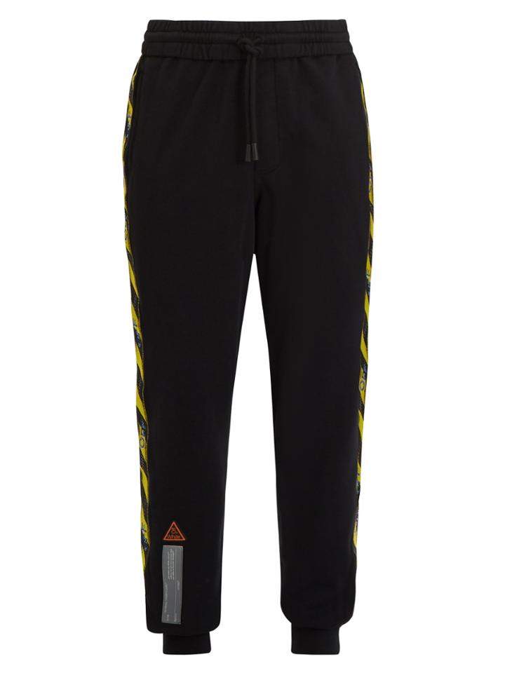 Off-white Side-stripe Cotton Track Pants