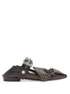Isabel Marant Pradly Collapsible-heel Point-toe Leather Flats