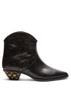 Isabel Marant Dawina Embossed Leather Ankle Boots