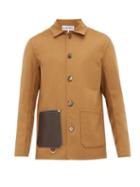 Matchesfashion.com Loewe - Leather Pocket Wool Blend Jacket - Mens - Camel