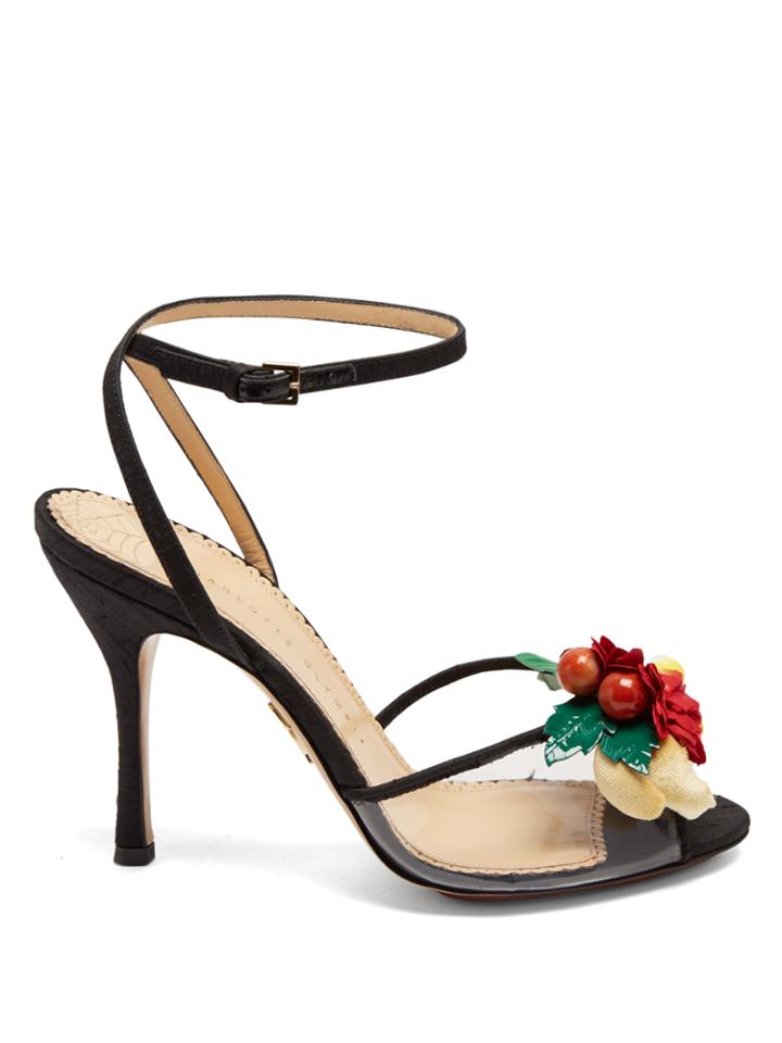 Charlotte Olympia Tropicana Silk Sandals