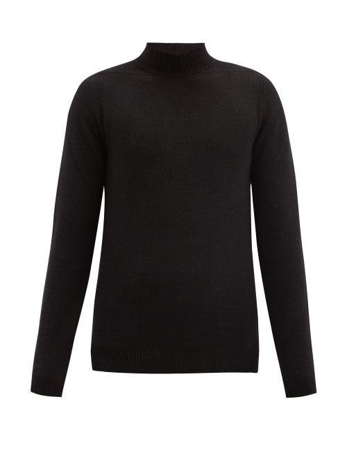 Matchesfashion.com Rick Owens - High-neck Cashmere-blend Sweater - Mens - Black