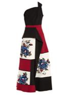 Roland Mouret Baldersby Floral-embroidered Crepe Dress