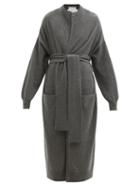 Extreme Cashmere - No.186 Marina Stretch-cashmere Longline Cardigan - Womens - Dark Grey