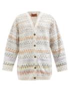 Missoni - Zigzag-intarsia Wool-blend Cardigan - Womens - Cream Stripe