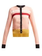 Matchesfashion.com Marni - Striped Cardigan - Womens - Pink Multi