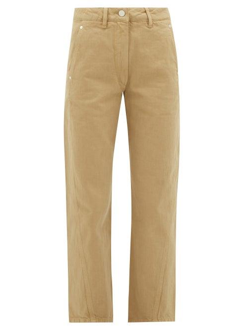 Matchesfashion.com Lemaire - High-rise Denim Trousers - Womens - Camel