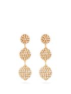 Matchesfashion.com Saint Laurent - Crystal-embellished Drop Clip Earrings - Womens - White