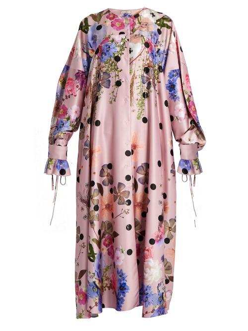 Natasha Zinko Floral-print Satin Dress