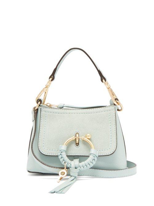 Matchesfashion.com See By Chlo - Joan Mini Leather Cross Body Bag - Womens - Light Blue