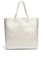 Matchesfashion.com Stella Mccartney - Logo Pattern Faux Leather Tote Bag - Womens - White