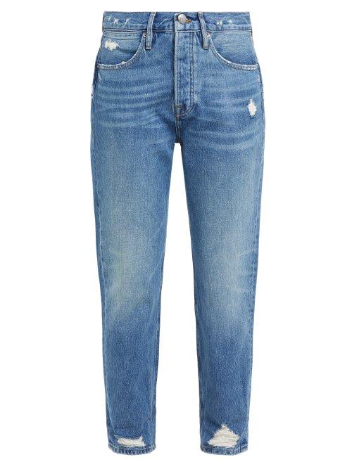 Matchesfashion.com Frame - Le Pegged Straight Leg Jeans - Womens - Denim