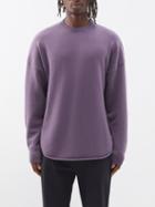 Extreme Cashmere - No. 53 Crew Hop Stretch-cashmere Blend Sweater - Mens - Purple