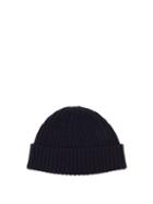 Matchesfashion.com Raey - Ribbed Knit Merino Wool Beanie Hat - Mens - Navy