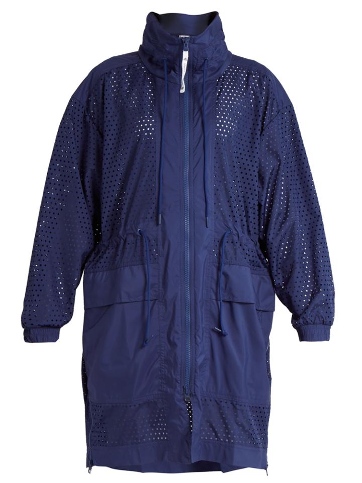 Adidas By Stella Mccartney Lightweight Gathered-waist Performance Jacket
