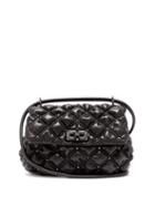 Matchesfashion.com Valentino Garavani - Rockstud Quilted-leather Shoulder Bag - Womens - Black