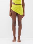 Norma Kamali - Diana High-rise Bikini Briefs - Womens - Dark Yellow