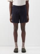 Arch4 - Elgood Close Drawstring-waist Cashmere Shorts - Mens - Navy