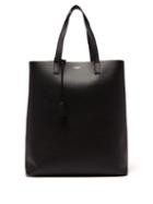 Matchesfashion.com Saint Laurent - Logo-embossed Faux-leather Tote Bag - Mens - Black