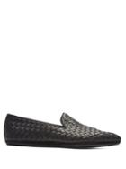 Matchesfashion.com Bottega Veneta - Intrecciato Weave Leather Loafers - Mens - Black