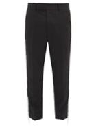 Matchesfashion.com Haider Ackermann - Chain Tassel-trim Wool Trousers - Mens - Black
