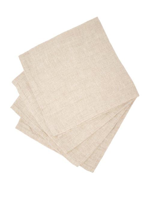 Matchesfashion.com Once Milano - Linen Napkin Set - Cream