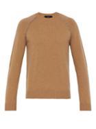 Matchesfashion.com Alanui - Elbow Patch Cashmere Sweater - Mens - Brown