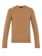 Matchesfashion.com Alanui - Elbow Patch Cashmere Sweater - Mens - Brown