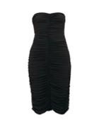 Matchesfashion.com Norma Kamali - Ruched Bandeau Jersey Dress - Womens - Black