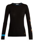 Bella Freud Power-intarsia Wool-blend Sweater