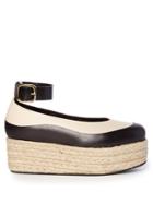Marni Bi-colour Leather Flatform Espadrilles