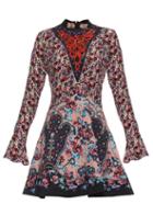 Mary Katrantzou Holbert Cosmo Rose-print A-line Dress