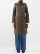 Fortela - Balbo Double-breasted Wool-blend Felt Coat - Womens - Green