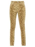 Matchesfashion.com Burberry - Leopard Print Stretch Denim Skinny Jeans - Womens - Leopard