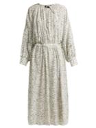 Joseph Niven Mineral-print Silk-crepe Dress