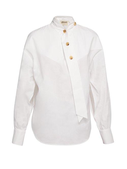 Matchesfashion.com A.w.a.k.e. - Slit Sleeve Cotton Shirt - Womens - White