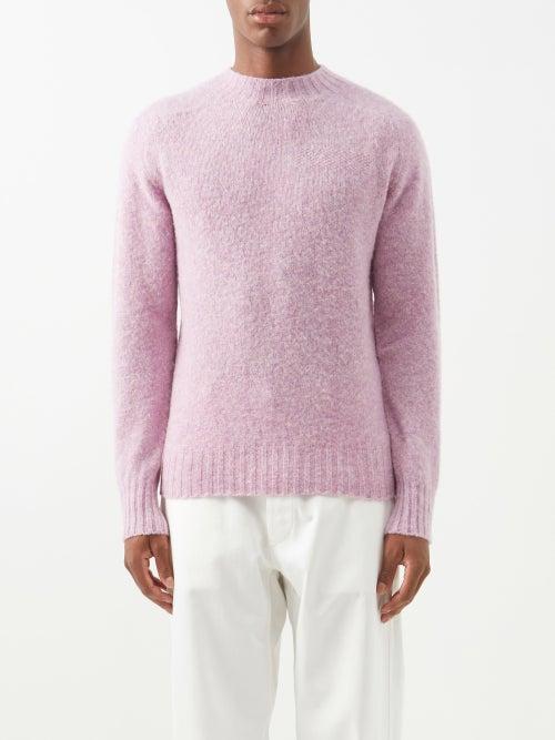 L.e.j - Brushed-wool Sweater - Mens - Pink