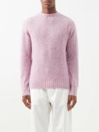 L.e.j - Brushed-wool Sweater - Mens - Pink